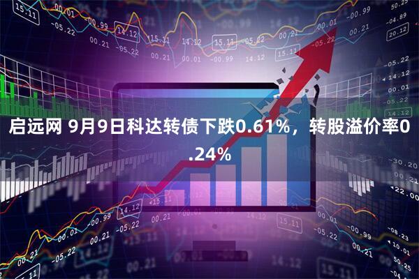 启远网 9月9日科达转债下跌0.61%，转股溢价率0.24%