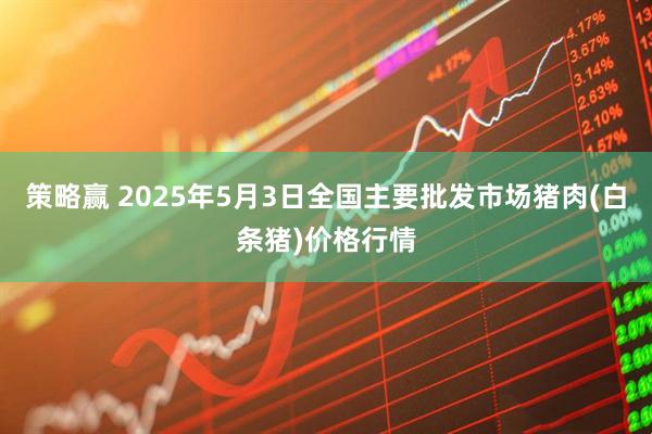 策略赢 2025年5月3日全国主要批发市场猪肉(白条猪)价格行情